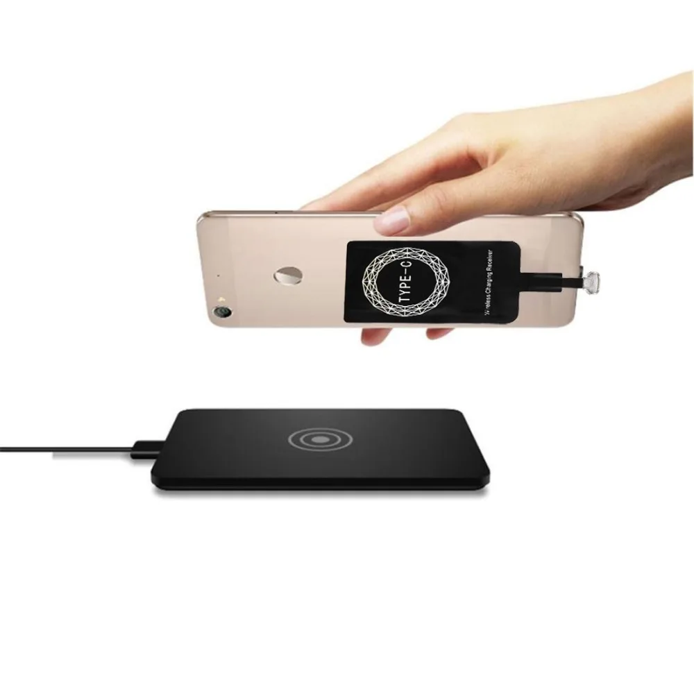 Универсальное беспроводное зарядное устройство QI на Android приемник Micro USB для
