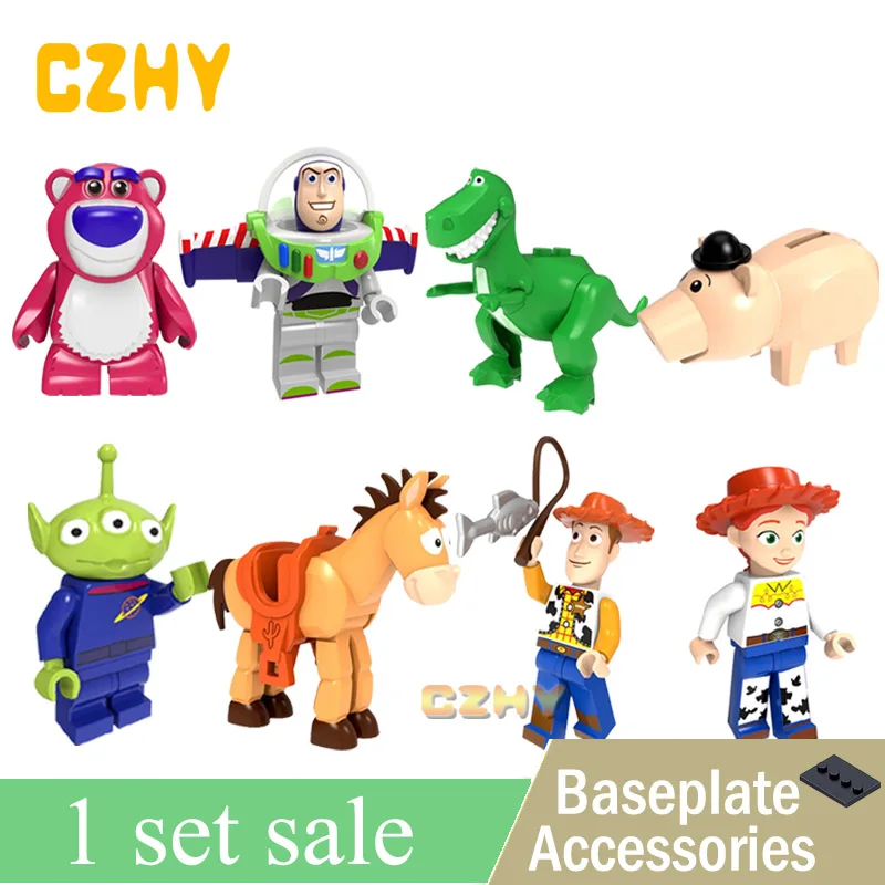 

Set Building Blocks Pumping Toy Story Cartoon Woody Jessie Buzz Lightyear Roundup For Children Toys Gift PG8222