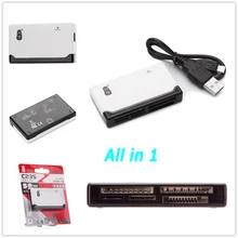 Высокое качество Kawau все в 1 Многофункциональный кардридер непосредственно считывается для SD/SDHC, MMC, XD, TF/MicroSD, ms, M2, CF карты памяти адаптер