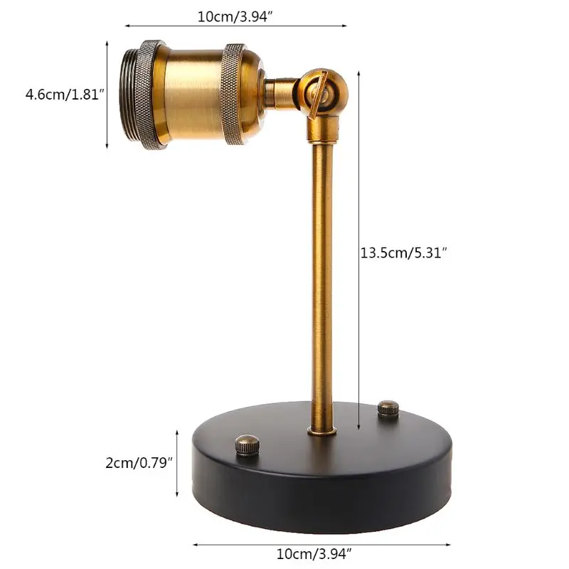 1 компл.. AC85-265V винтаж промышленных настенный светильник металл ретро бра Крытый декоративные крытый спальня Wandlamp ретро бра