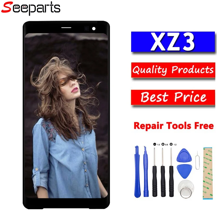 For Sony XZ3 LCD with Touch Screen Digitizer Panel Assembly Replacement For Sony XZ3 Screen 6.5 inch No Dead Pixe Factory Price