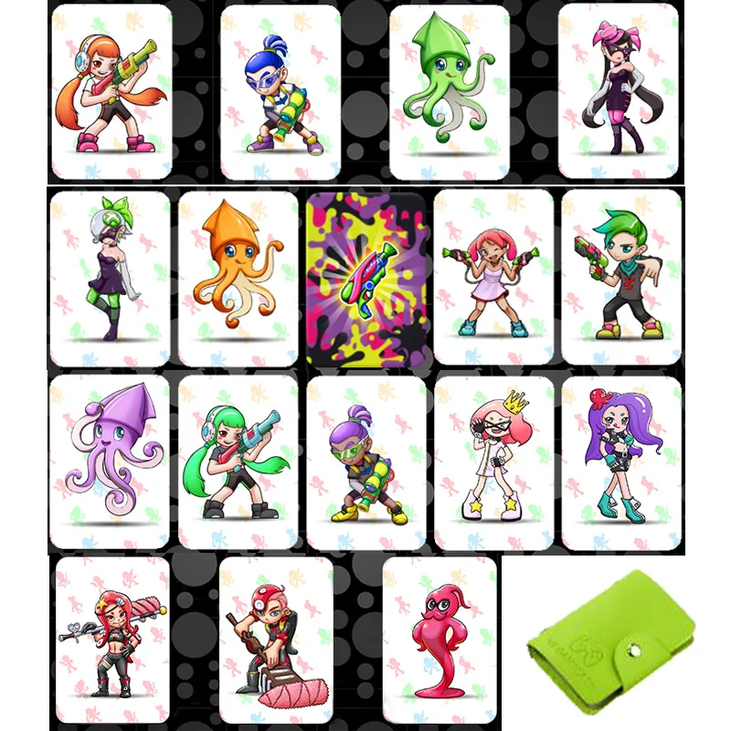 

Hot and New 16pcs NFC Amibo Game Cards For Nintend Switch NX NS Splatoon 2 Video Games Accessories