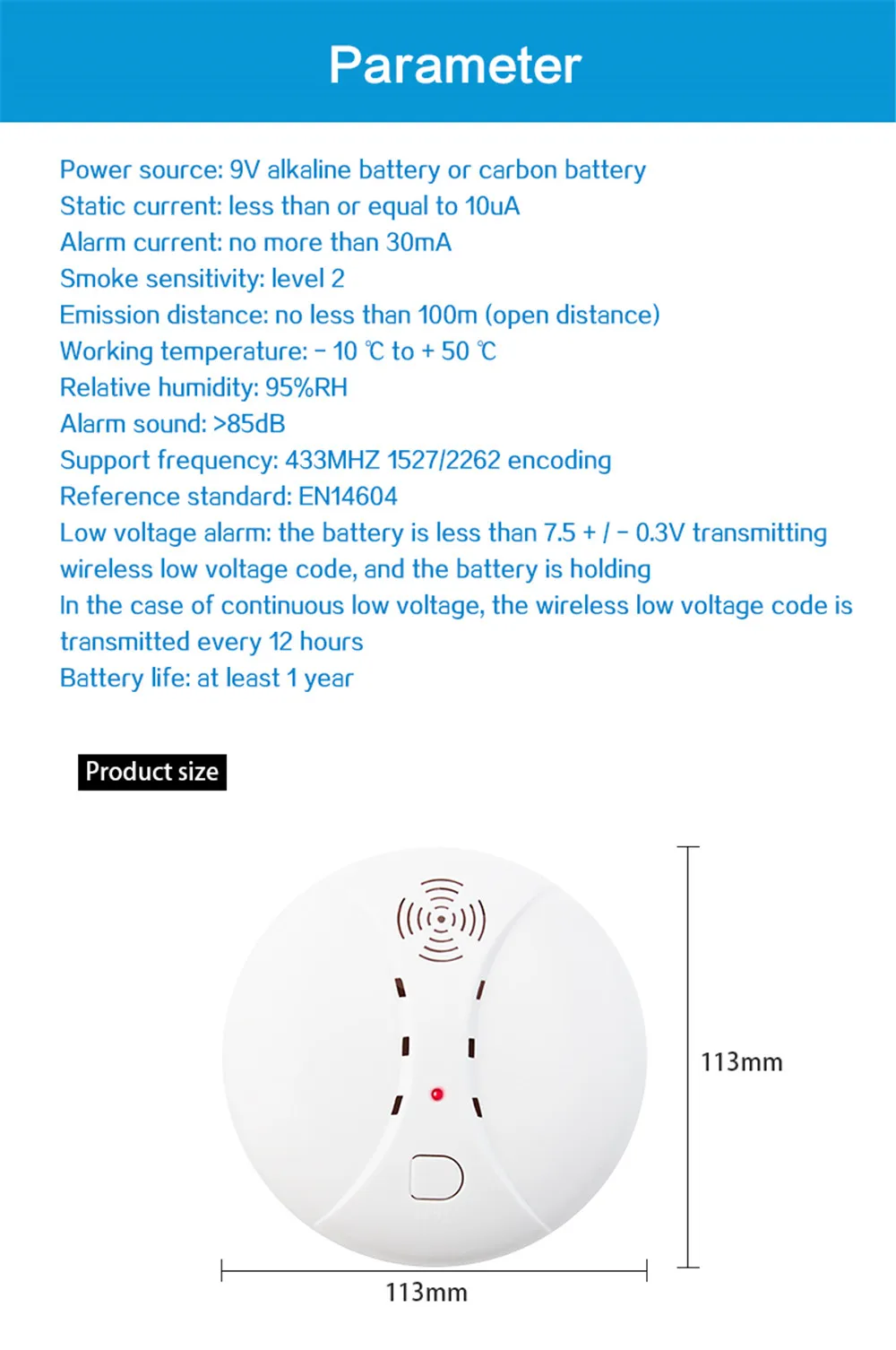 PGST 433 МГц беспроводной пожарный датчик детектор дыма для PG106 103 wifi GSM офисная домашняя система охранной сигнализации автоматический набор Сигнализации s