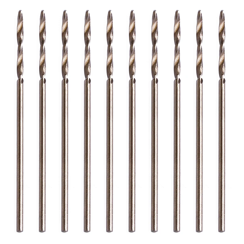 

10Pcs 1mm M35 Triangle Shank HSS-Co Cobalt Twist Drill Spiral Drill Bit Set High Quality