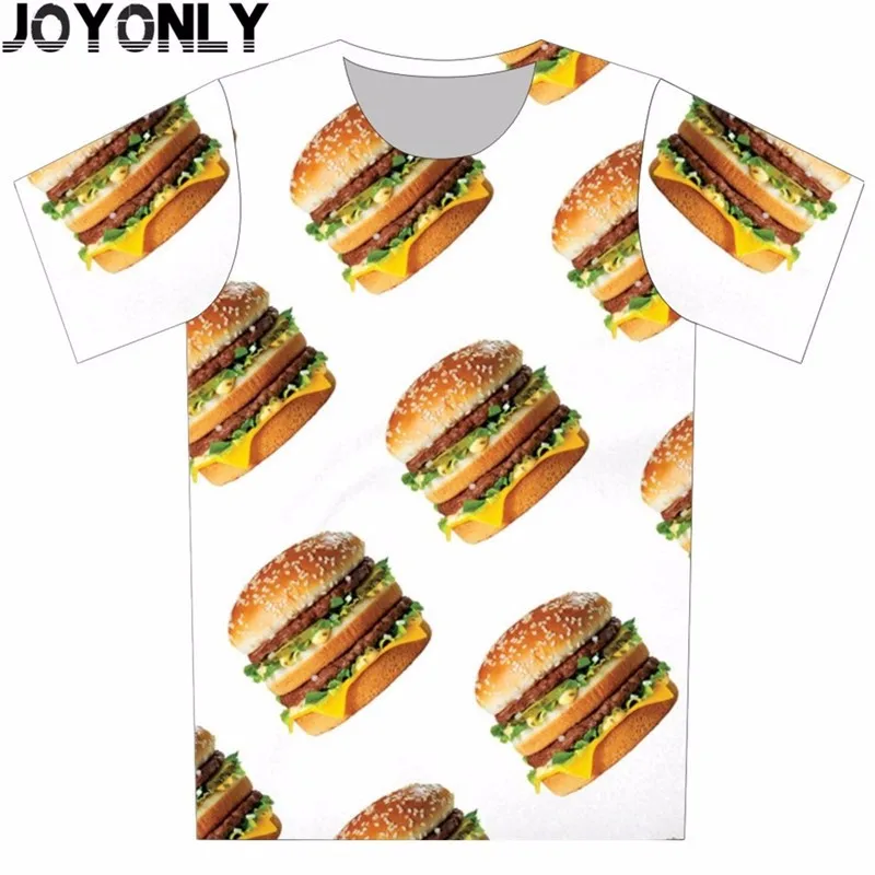 Joyonly/ г. Детская футболка с 3d принтом Футболка с принтом пиццы, сиута, таблеток, еды, шоколада, гамбургера красивые летние топы для мальчиков и девочек, одежда