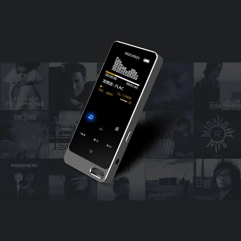 Ruizu X05S Mini Multi-function 8GB Metal Touch Screen Lossless HIFI MP3 Music Player Built-in Speaker Support TF Card FM Video (1)_