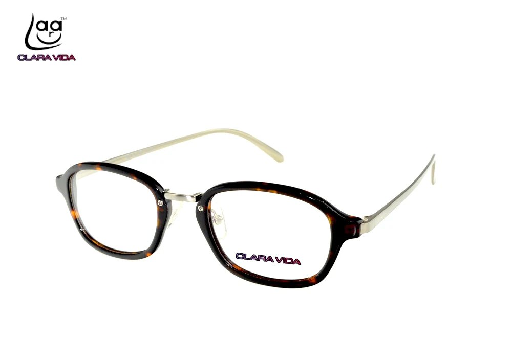 Clara Vida, ручная работа, роскошные Коричневые круглые Ретро женские очки для чтения из алюминиевого магниевого сплава+ 1+ 1,5+ 2+ 2,5+ 3+ 3,5+ 4+ 5