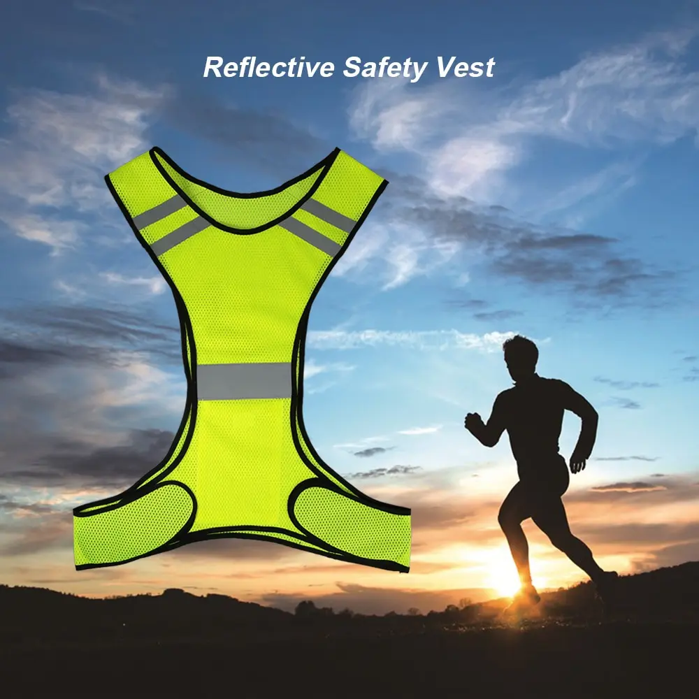 

Lightweight Bike Vest Breathable Mesh Reflective Vest High Visibility Safety Cycling Safety Vest Man