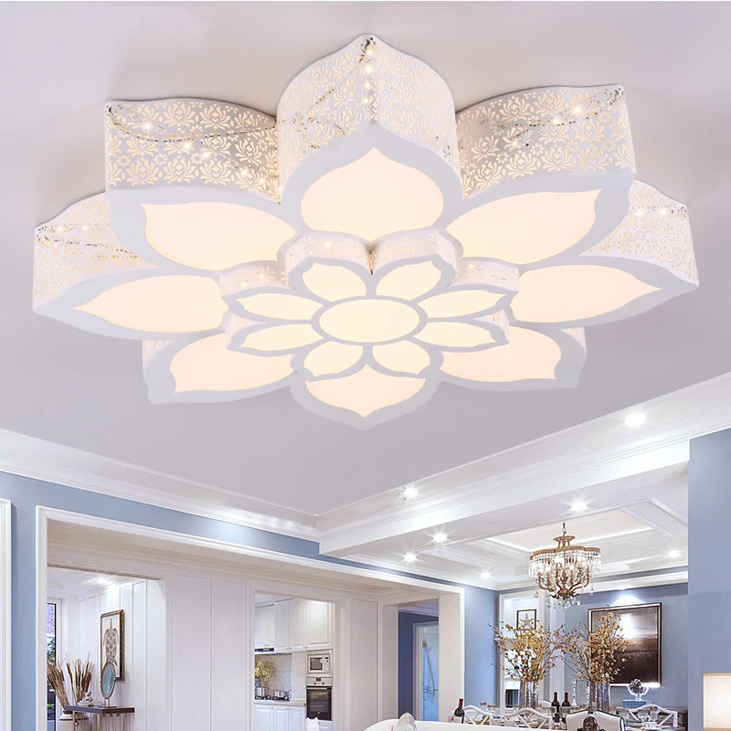 New-pattern-Double-layer-large-lotus-type-ceiling-lamp-RGB-white-light-warm-light-intelligent (2)