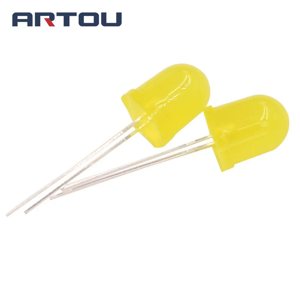 20PCS 10mm LED Lamp Ultra Bright Yellow LED Diode Yellow Lightin