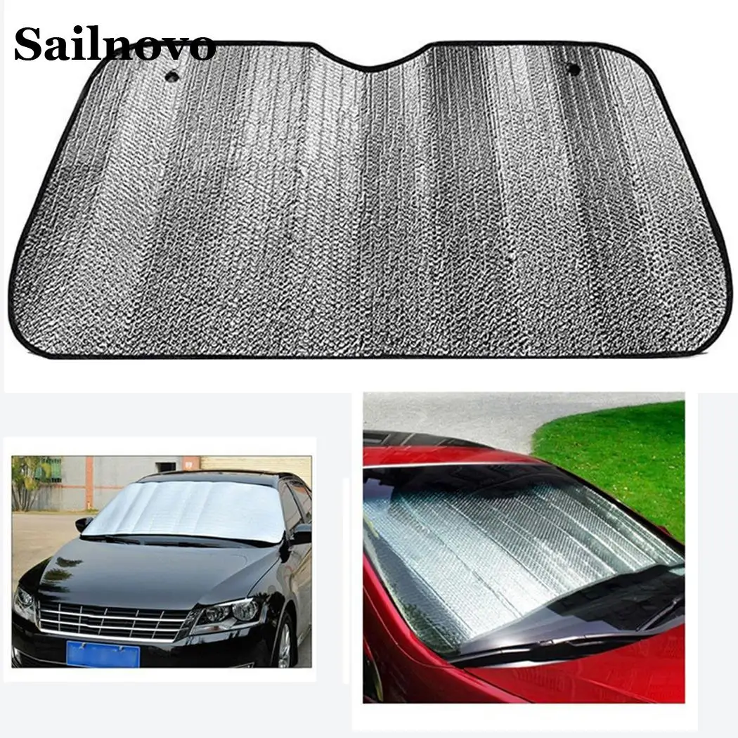 Sailnovo 126 см x 61 5 складные солнцезащитные козырьки для окна автомобиля лобового