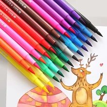 48 цветов ручки-щетки водного цвета набор нетоксичных художественных рисования маркер-хайлайтер воды для детей Подарки принадлежности для рисования