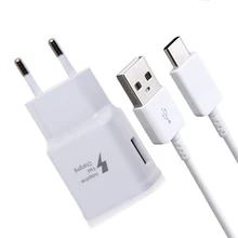 Быстрое зарядное устройство для samsung Galaxy S10 S10E, быстрое зарядное устройство для samsung S10 S8 S9 Plus Note 8 9 type C, кабель для передачи данных