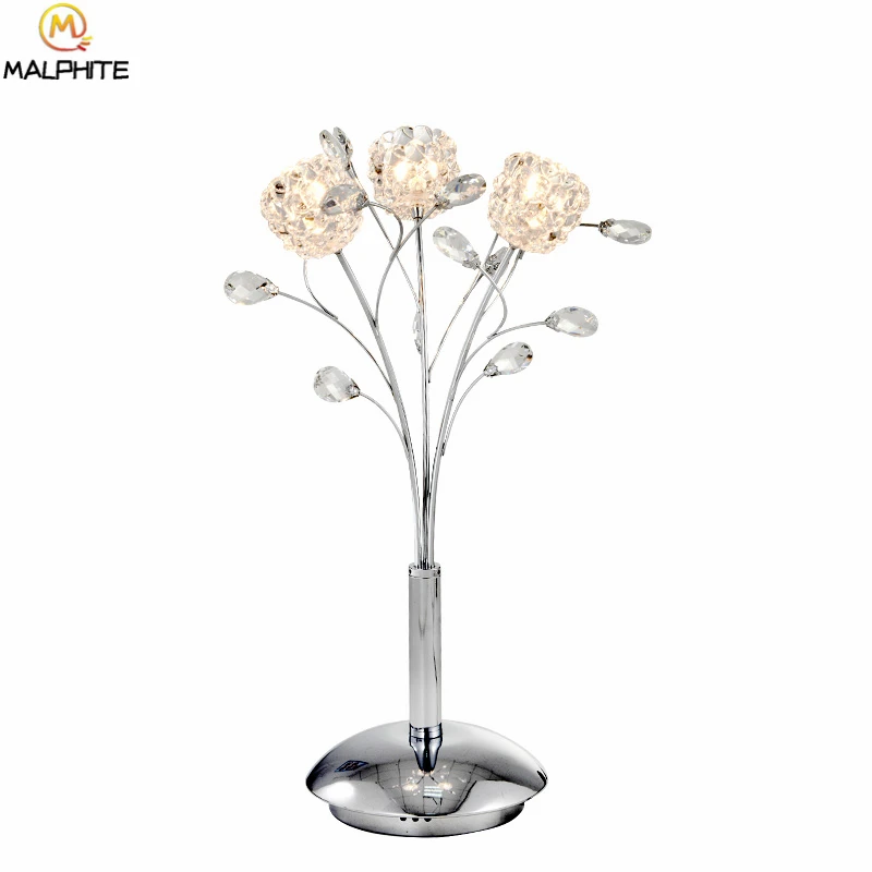 

Modern Crystal Table Lamp For Bedroom Table Lamps For Living Room Bedside Table Light Dining Room Deco Lighting Luminaire Table