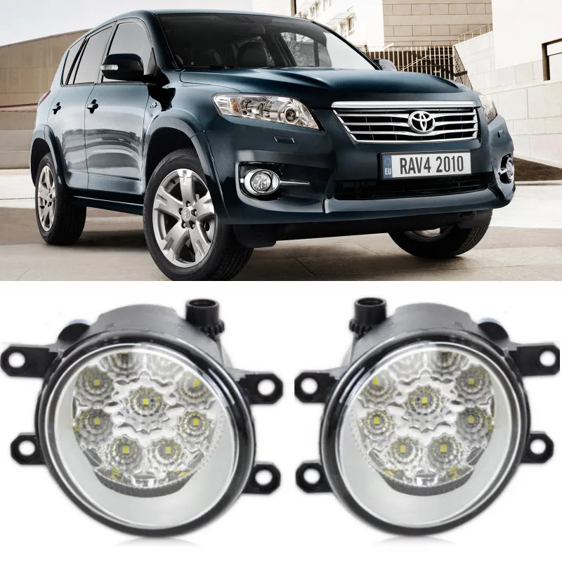 

Car-Styling For Toyota RAV4 RAV 4 2011 2012 2013 9-Pieces Leds Chips LED Fog Head Lamp H11 H8 12V 55W Halogen Fog Lights