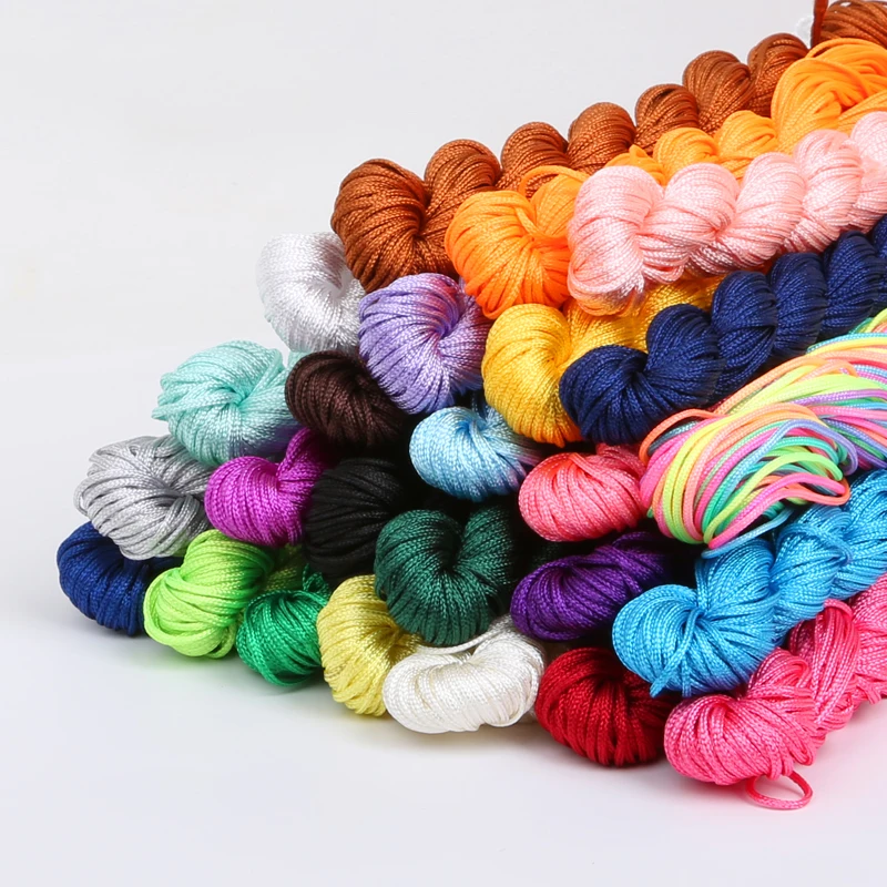 Hot Sale 30 Colors Nylon Cord Thread Chinese Knot Macrame 
