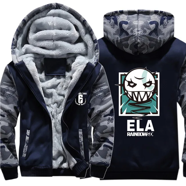 Tom Clancys Rainbow Six Siege Ela Cosplay Sweatshirts Hoodie Jacket