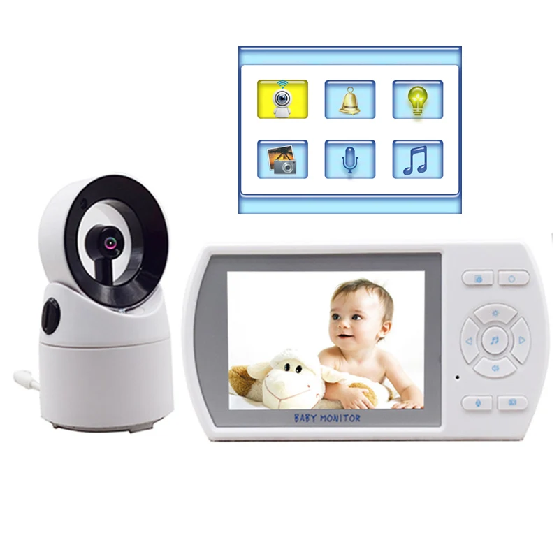  3.5 Pollici Girevole Senza Fili Infantile Monitor in Tempo Reale per La Cura Del Bambino Monitor di