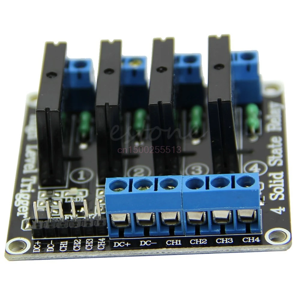 5 В 4 канала OMRON ССР высокого уровня твердотельные реле модуль для Arduino 250V2A