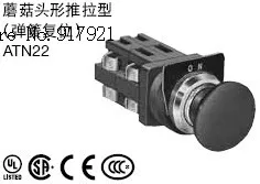 

[ZOB] Spring return ATN2211 mushroom shaped head sliding type ATN2222 idec30mm button switch --2PCS/LOT