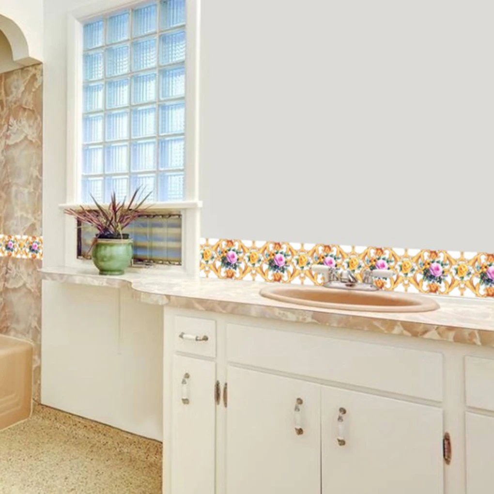 10m Self Adhesive Wallpaper PVC Waterproof Stone Border Waist Line Bathroom Toilet Kitchen Decoration Wall Sticker 10m Self Adhesive Wallpaper PVC Waterproof Stone Border Waist Line Bathroom Toilet Kitchen Decoration Wall Sticker