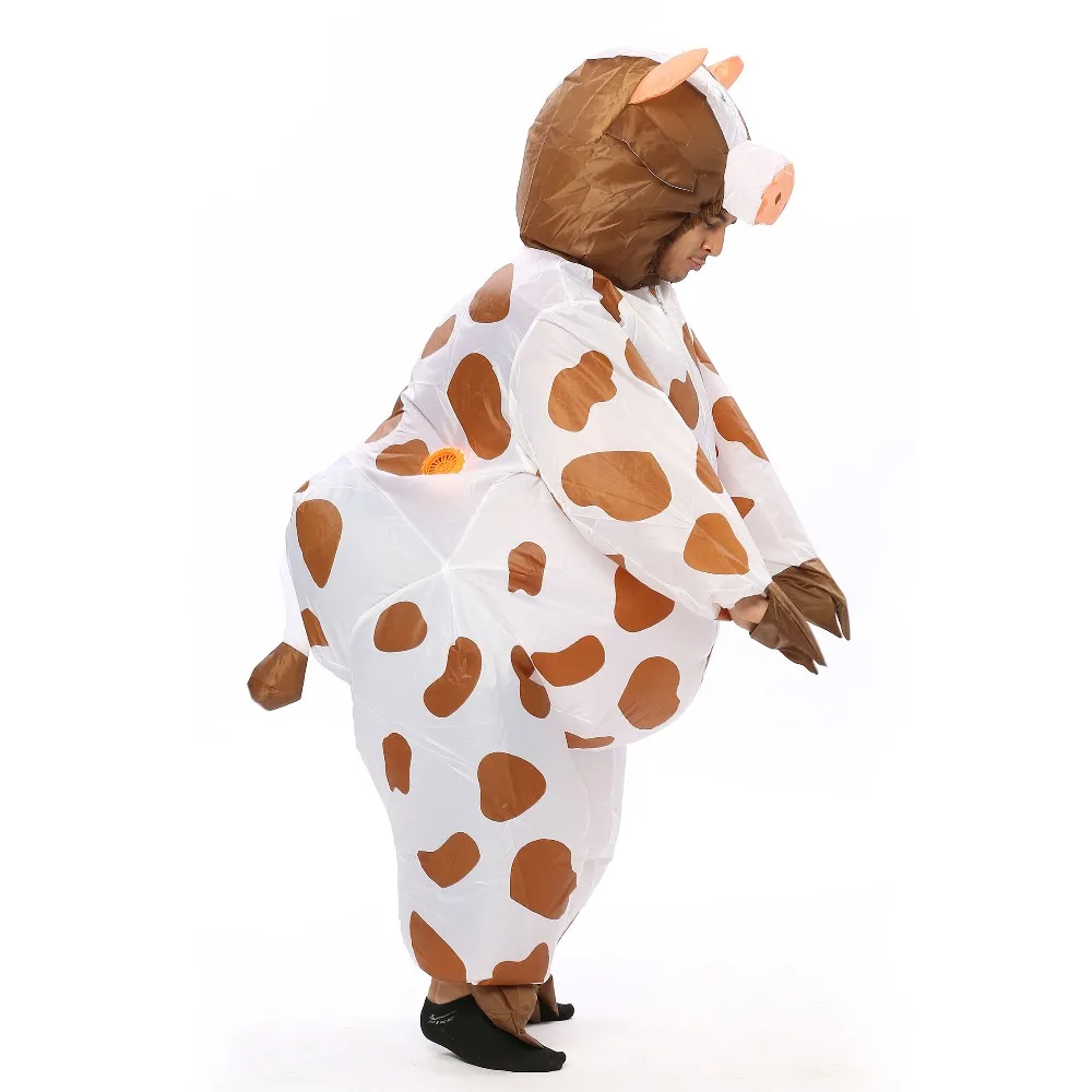 Inflatable Coffee Cow Costume for Adult Women Men Kid Boy Girl Halloween Party Carnival Cosplay Dress Blow Up Suit Animal Mascot Inflatable Coffee Cow Costume for Adult Women Men Kid Boy Girl Halloween Party Carnival Cosplay Dress Blow Up Suit Animal Mascot