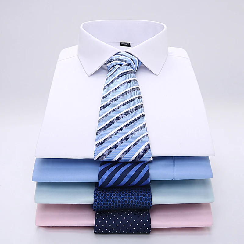

2019 Spring Men Clothing Long Sleeve Dress Shirt Fashion Male Smart Casual Social Shirts White Wedding Shirt Camisa Masculina