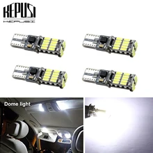 Buy 4x T10 W5W 194 501 LED Canbus No Error Car Lights 26 SMD 4014 Chip White Reading Instrument Light Bulb 12V 5w5 Auto 6000K Free Shipping