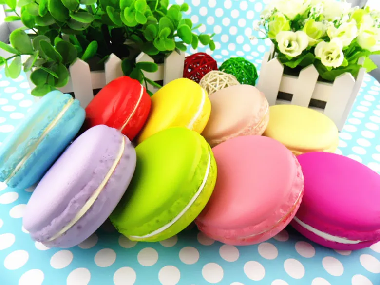 20pcs-SALE jumbo Macaroon 8 см кавайный мягкий конфетный цвет Редкие Большие Булочки смешанные цвета сжимаемые игрушки orderv