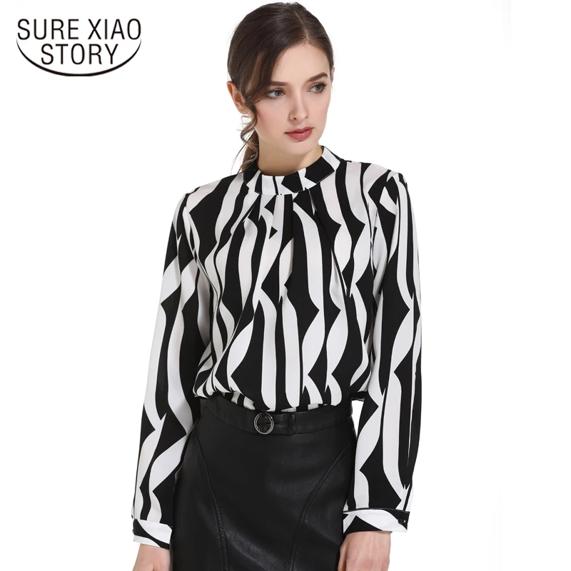 black and white blouse