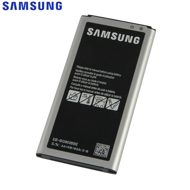 samsung Сменный аккумулятор для Galaxy S5 NEO G903F G903W настоящий аккумулятор телефона EB-BG903BBE 2800 мАч