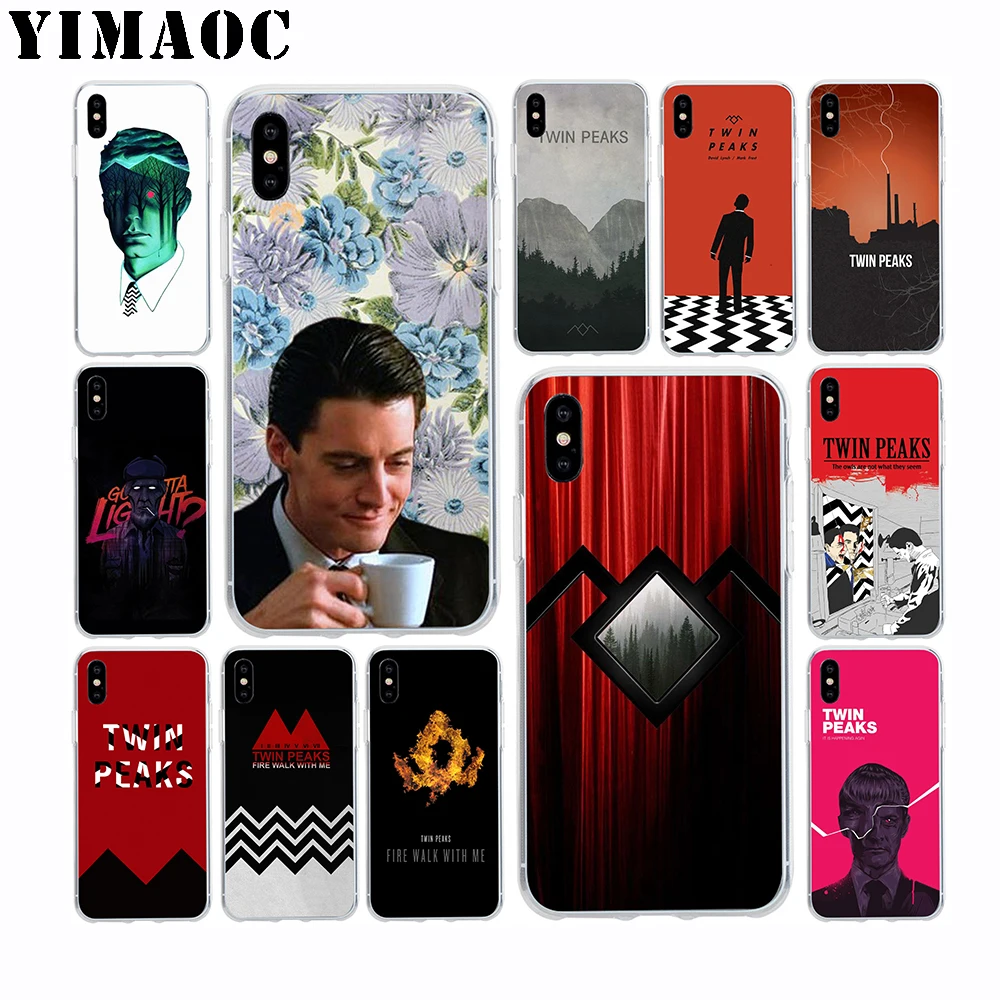YIMAOC Твин Пикс Мягкие TPU силиконовый чехол для Apple Iphone Xr Xs Max X 10 8 плюс 7 6 S Plus SE 5S 5