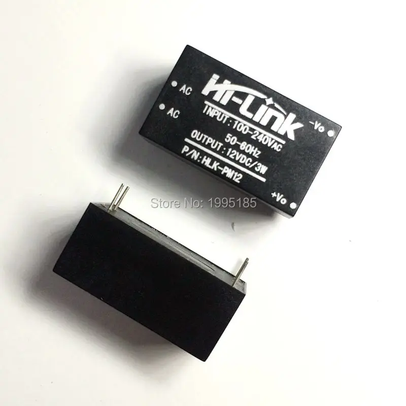 

AC-DC 220V to 12V HLK-PM12 Buck Step Down Power Supply Module Converter Intelligent Household Switch HLK PM12 UL/CE