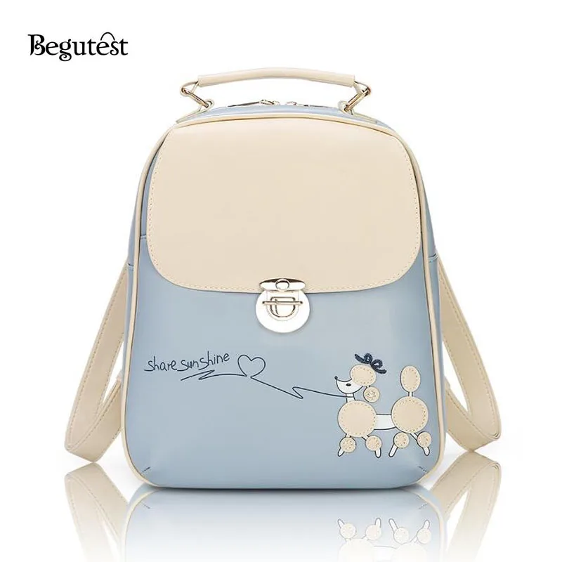 Begutest Korean Fashion Cute Backpacks For Teenager Girls Women School Backpacks ShoolBag Animal Embossing Preppy Style BookBag bookbags-for-girls