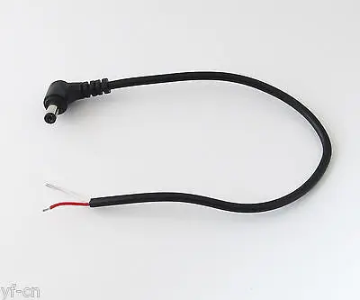 

5x 30cm/1ft 5.5x2.1mm 5521 CCTV DC Power Plug Right Angle 90D Single Cord Cable