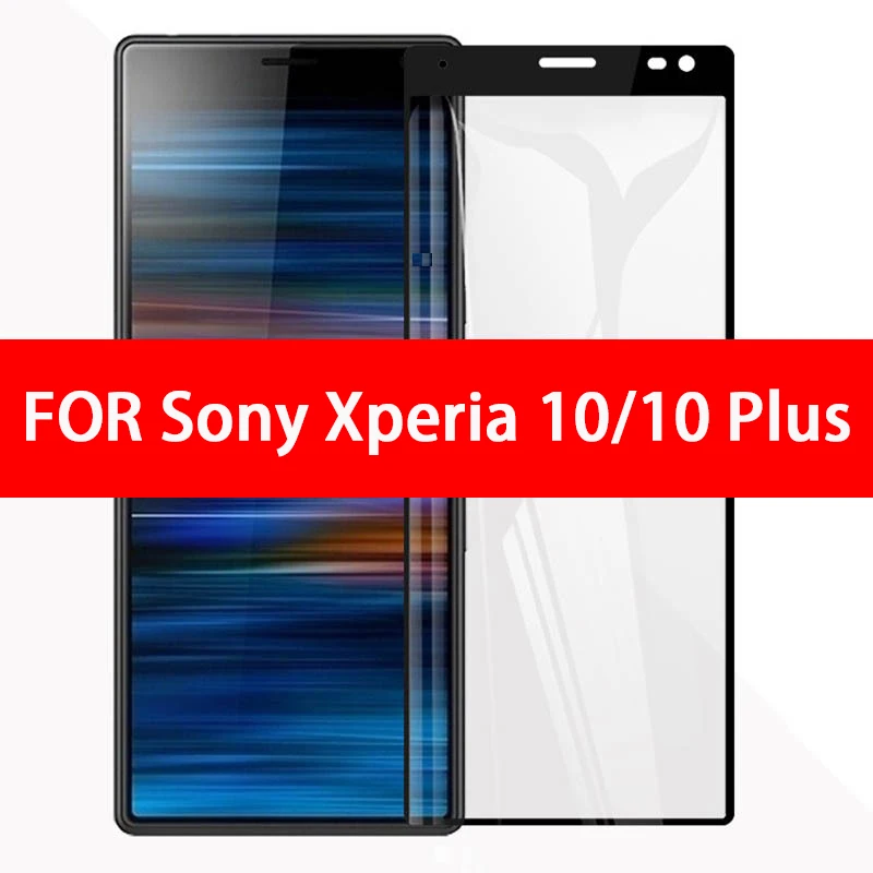 9H HD полное покрытие закаленное стекло для sony Xperia 10 Plus защита экрана защитное стекло на Xperia 10 10plus Xperia10 пленка