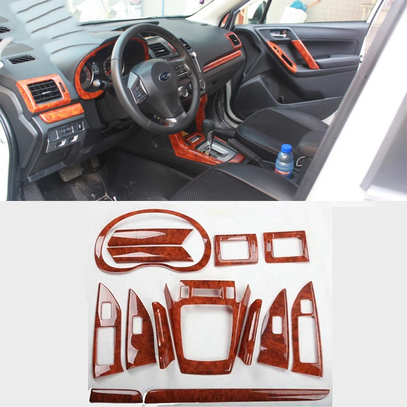 Для Subaru Forester 2013-2015 персик дерево зерна внутренняя отделка крышка формирующая