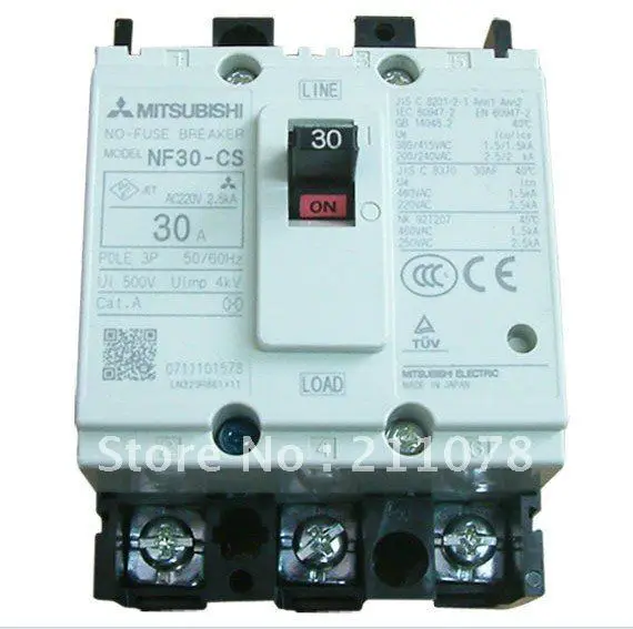 MITSUBISHI CIRCUIT BREAKER NF30 CS 2P 3P 3A 5A 10A 15A 20A 30A(NEW IN