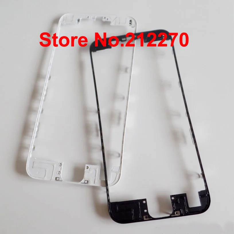 YUYOND 50 шт./лот передний ЖК Средний рамка с горячим клеем для iPhone 6 S 4," черный/белый
