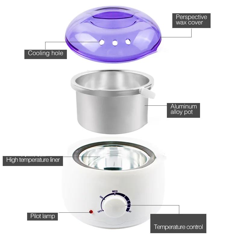 AdjustableTemperature Single Heater Hair Removal Wax Melting Wax Machine Wax Therapy Instrument Hair Removal Depilatio