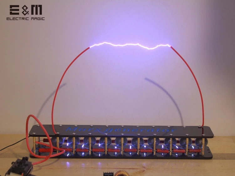 

DIY Board 10 grades Marx Impulse Voltage Pulse High Voltage Generator Marx Generator Tesla Coil Resistance Capacitor