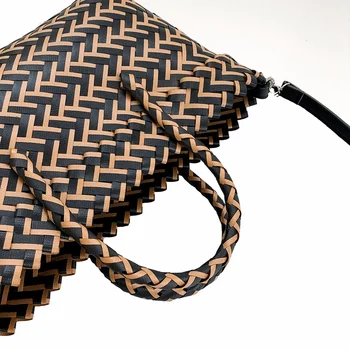 

Shopping Basket Shopping Bag Black Bali Handmade Woven Bag Messenger Bag Wind Bohemian Beach Bag