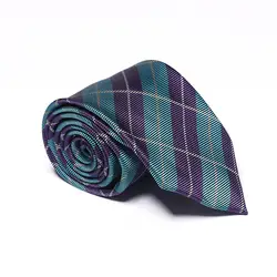 Модные Для Мужчин's Бизнес галстук Для мужчин галстук лоскутное Цвет стильный Бизнес плед галстук аксессуар