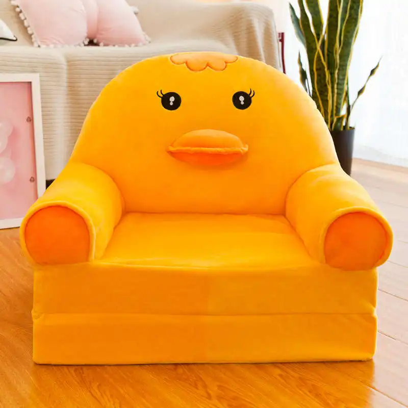 Ленивый Kawaii диван детский диван татами мультфильм складной диван плюшевая игрушка креативная спинка детский подарок на день рождения хорошее качество - Цвет: duck