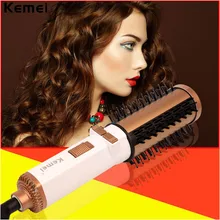 220-240V 350W Professional Hot Air Brush Styler Dryer Machine Comb Multifunctional Hair Curler Salon Curling Styling Tool