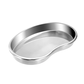 

S Size Stainless Steel Bending Kidney Tray Disinfection Plate Surgical Medical Dental Eyebrow Lip Tattoo Accessory