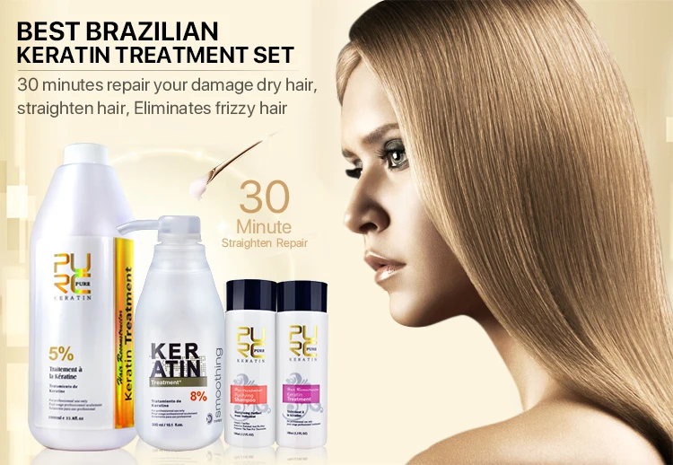Purc Hot Sale 2 Pcs 100ml 8 Brazilian Keratin Hair Treatment