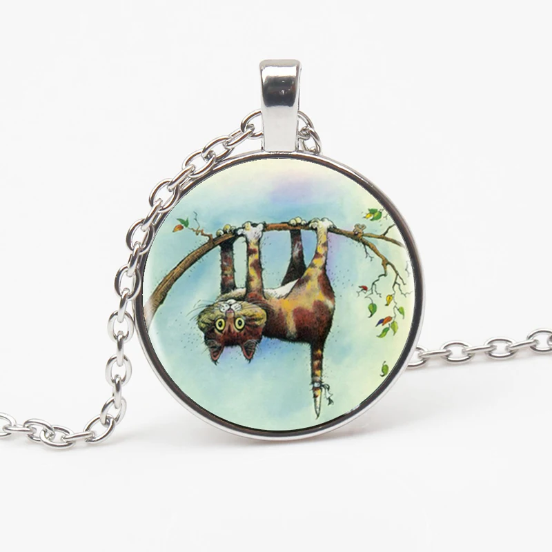 Ожерелье с подвеской логотипом озорной кошки романтичное ожерелье ручной работы