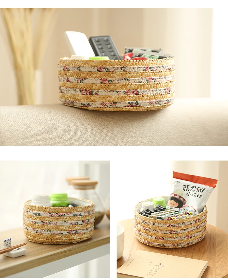 handmade natral straw small basket (2)