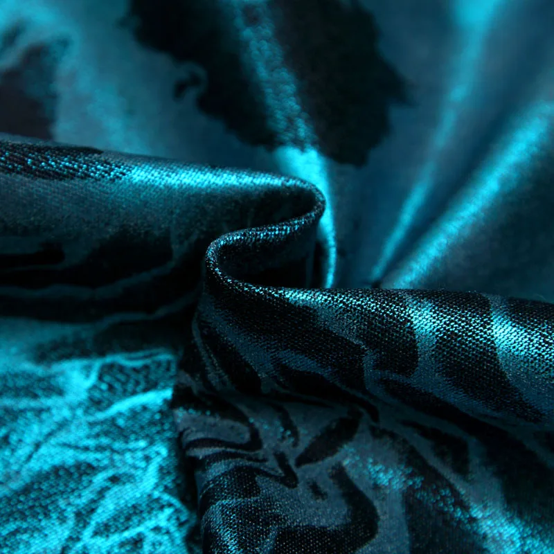 Синяя Роза, Череп, электрооптическая суперкислота, качественное покрытие, эластичная Модная Джинсовая ткань, ширина 400 см, грамм на квадратный